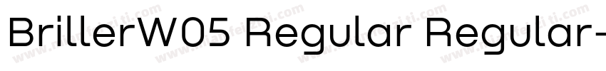 BrillerW05 Regular Regular字体转换
